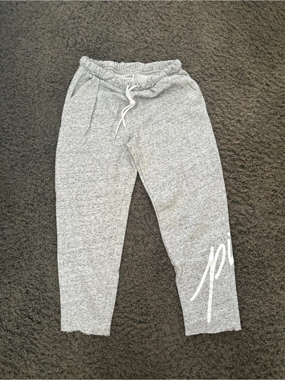 PINK Victoria's Secret Grey Women’s Jogger Pants with White Script